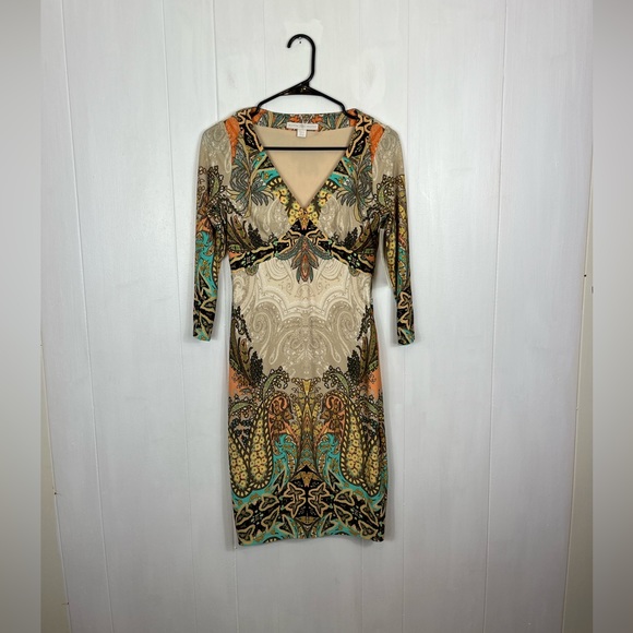 NWT Boston Proper Boho Paisley Midi Dress Sz 4 - Picture 2 of 15